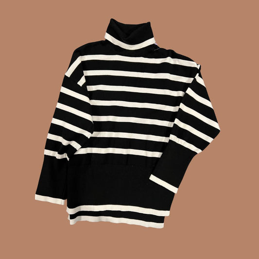 Stripe, Mock neck sweater