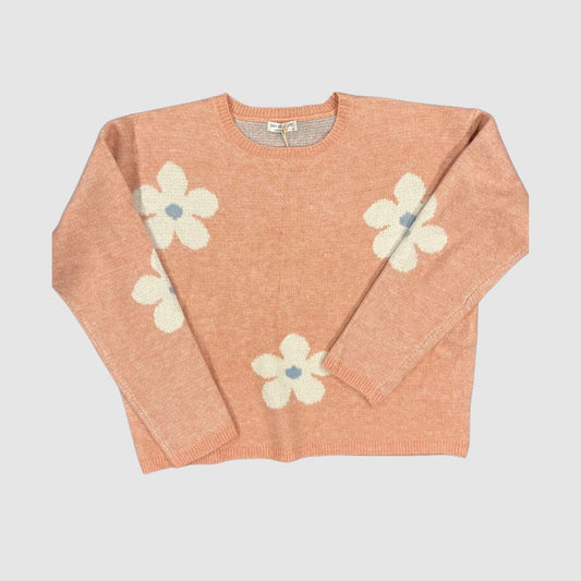 Floral print sweater