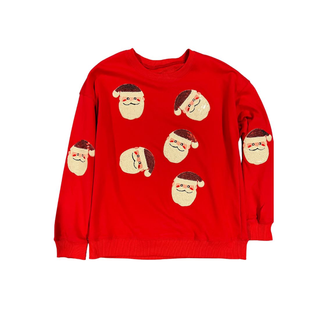 Santa Claus sequin sweatshirt