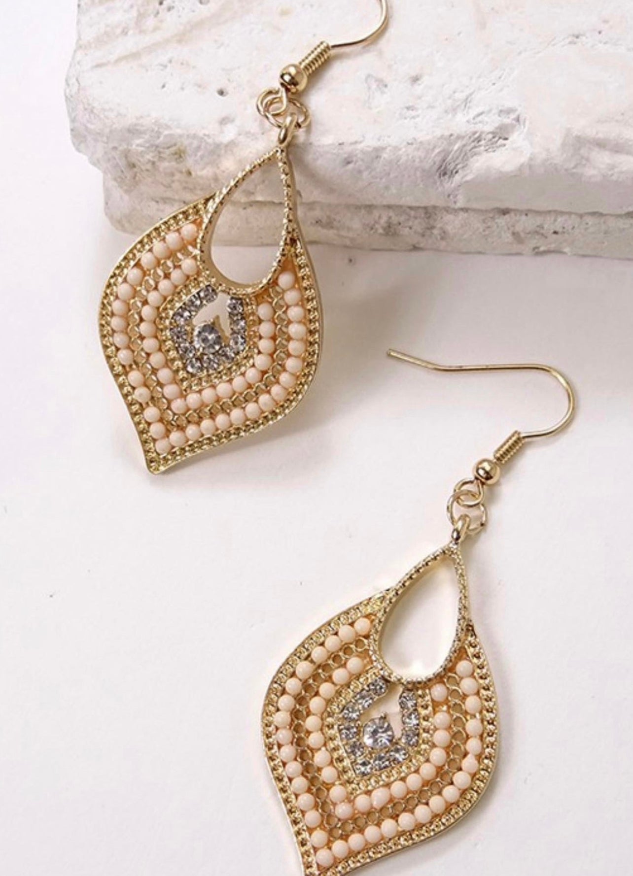 Moroccan beaded earrings