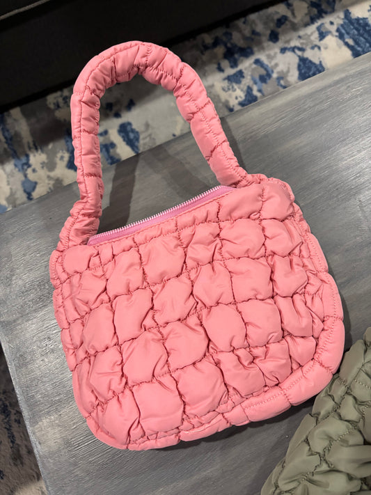 Puffer quilted mini bag