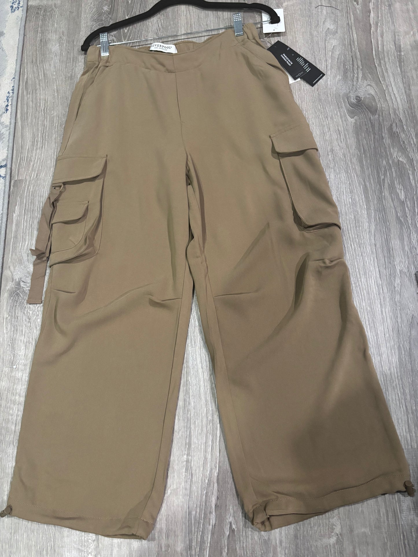 Liverpool cinch hem pull on parachute pants