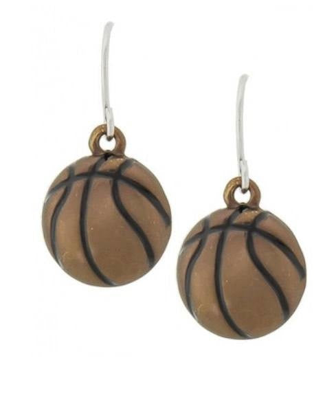 Basketball earrings